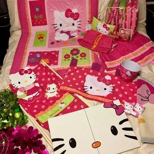 Huge Complete Set Of Hello Kitty Nursery Decor